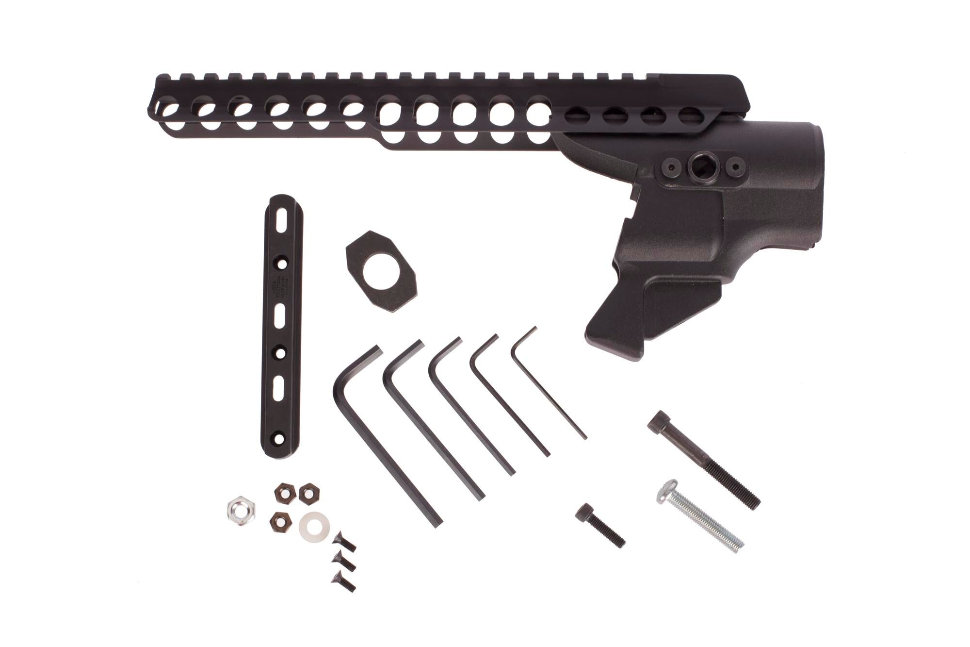 Mesa Tactical High-Tube Telescoping Stock Adapter and Rail Kit High Tube Telescoping Stock Adapter For Rem 870